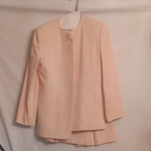 E.H. Woods Women's Cream Jacket Size 8 Set